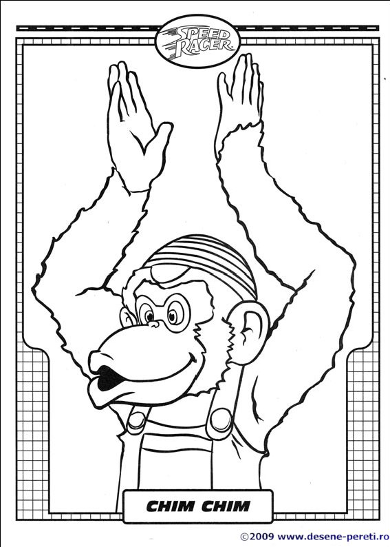 speed racer desene colorat